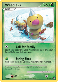 Pokemon Great Encounters Weedle - 93