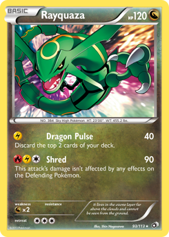 Pokemon Legendary Treasures Rayquaza - 93