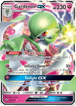 Pokemon Burning Shadows Gardevoir-GX - 93