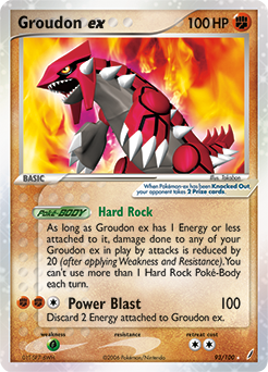 Pokemon Crystal Guardians Groudon ex - 93