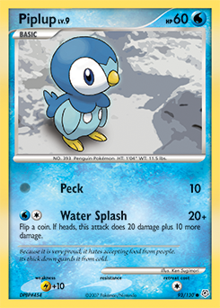 Pokemon Diamond & Pearl Piplup - 93