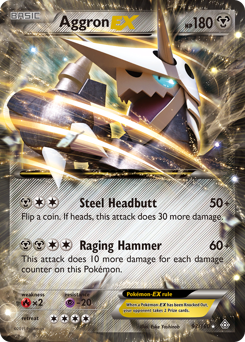 Pokemon Primal Clash Aggron-EX - 93