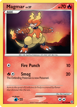 Pokemon Secret Wonders Magmar - 93