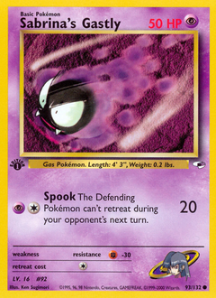 Pokemon Gym Heroes Sabrina's Gastly - 93