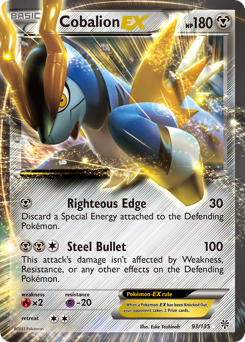 Pokemon Plasma Storm Cobalion-EX - 93