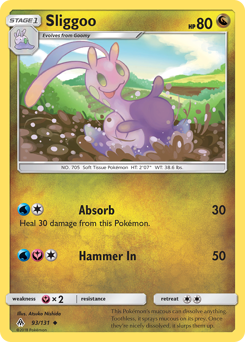 Pokemon Forbidden Light Sliggoo - 93