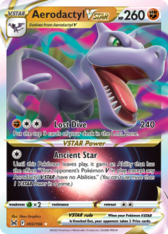 Pokemon Lost Origin Aerodactyl VSTAR - 93