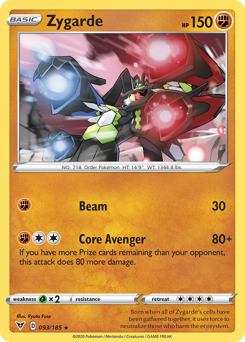 Pokemon Vivid Voltage Zygarde - 93