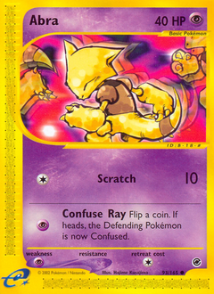 Pokemon Expedition Base Set Abra - 93