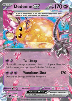Pokemon Paldea Evolved Dedenne ex - 93
