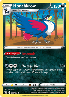 Pokemon Battle Styles Honchkrow - 94