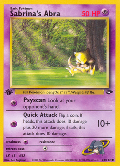Pokemon Gym Challenge Sabrina's Abra - 94