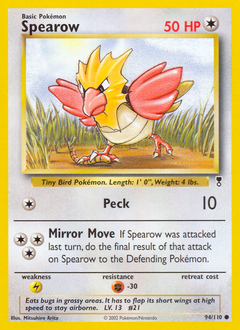 Pokemon Legendary Collection Spearow - 94