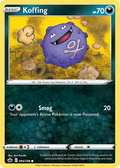 Pokemon Chilling Reign Koffing - 94