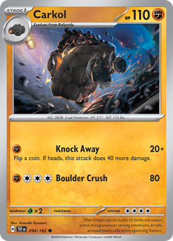 Pokemon Temporal Forces Carkol - 94