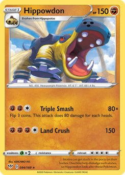 Pokemon Darkness Ablaze Hippowdon - 94