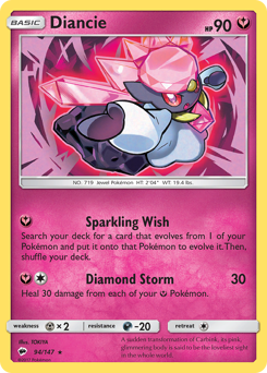 Pokemon Burning Shadows Diancie - 94