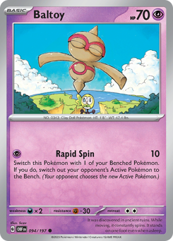 Pokemon Obsidian Flames Baltoy - 94