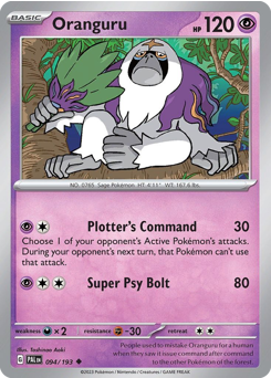 Pokemon Paldea Evolved Oranguru - 94