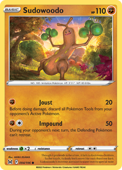 Pokemon Lost Origin Sudowoodo - 94