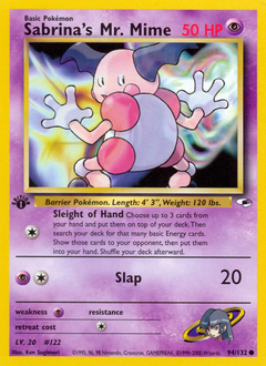 Pokemon Gym Heroes Sabrina's Mr. Mime - 94