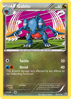 Pokemon Legendary Treasures Gabite - 95