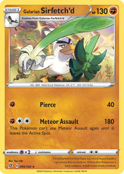 Pokemon Rebel Clash Galarian Sirfetch'd - 95