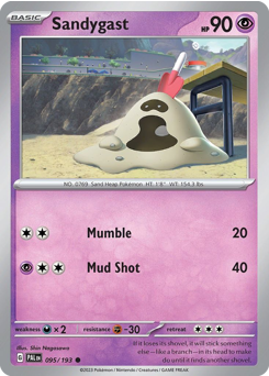 Pokemon Paldea Evolved Sandygast - 95