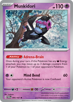 Pokemon Twilight Masquerade Munkidori - 95