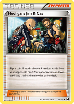 Pokemon Dark Explorers Hooligans Jim & Cas - 95