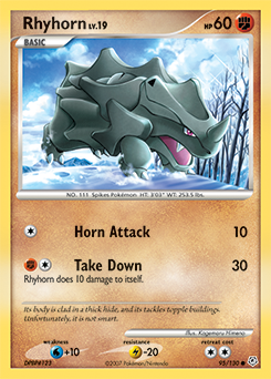 Pokemon Diamond & Pearl Rhyhorn - 95