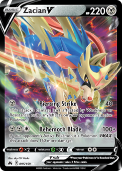 Pokemon Crown Zenith Zacian V - 95