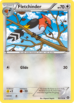 Pokemon Steam Siege Fletchinder - 95