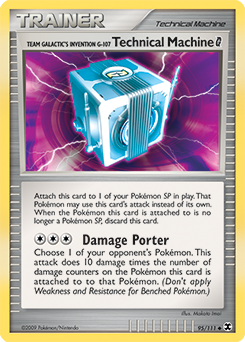 Pokemon Rising Rivals Team Galactic's Invention G-107 Technical Machine G - 95