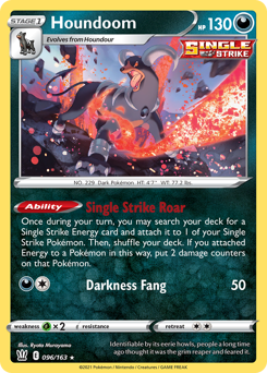 Pokemon Battle Styles Houndoom - 96