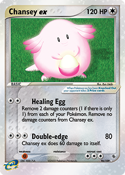 Pokemon Ruby & Sapphire Chansey ex - 96
