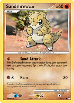 Pokemon Mysterious Treasures Sandshrew - 96