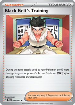 Pokemon Prismatic Evolutions Black Belt's Training - 96