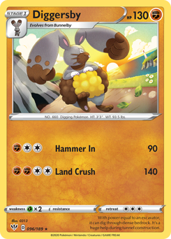 Pokemon Darkness Ablaze Diggersby - 96