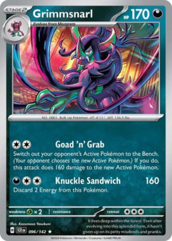 Pokemon Stellar Crown Grimmsnarl - 96