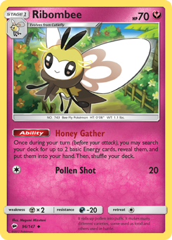 Pokemon Burning Shadows Ribombee - 96