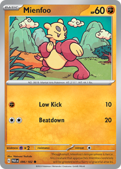 Pokemon Paradox Rift Mienfoo - 96