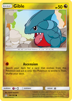 Pokemon Ultra Prism Gible - 96
