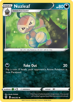 Pokemon Evolving Skies Nuzleaf - 96