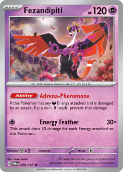 Pokemon Twilight Masquerade Fezandipiti - 96