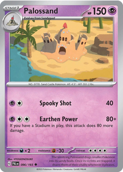 Pokemon Paldea Evolved Palossand - 96