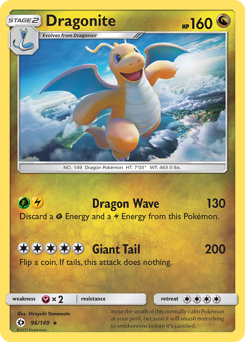 Pokemon Sun & Moon Dragonite - 96