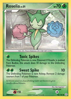 Pokemon Diamond & Pearl Roselia - 96
