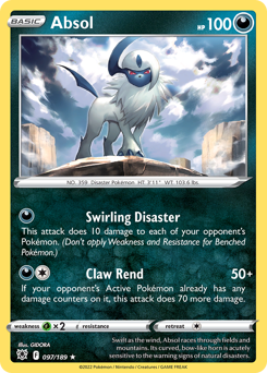 Pokemon Astral Radiance Absol - 97