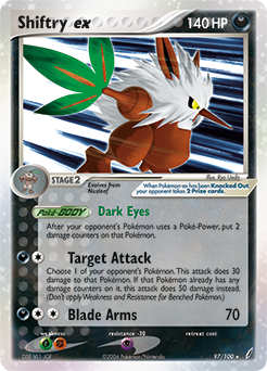Pokemon Crystal Guardians Shiftry ex - 97